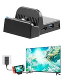 Switch Docking Station für Nintendo Switch/Switch OLED, tragbarer Switch Ladestation Switch Dock 4K HDMI TV Adapter Aufladehalterung mit USB 3.0 Port, Switch Zubehör Ständer für Nintendo Official