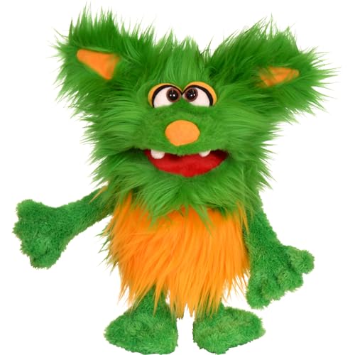 Living Puppets Monster to go! Handpuppe Schotter für Erwachsene und Kinder geeignet, Größe: 20 cm, Handwäsche, W847, grün