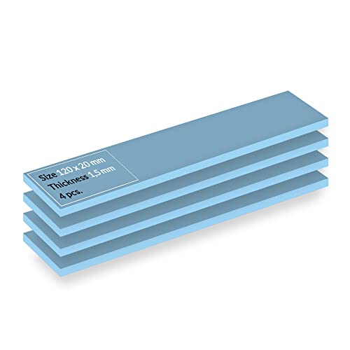 ARCTIC TP-3 Wärmeleitpad: Premium Performance Thermal Pad, 120 x 20 x 1,5 mm (4 Stück) - Hohe Leistung, besonders weich, idealer Gap-Filler, Überbrückung von Unebenheiten, sichere Anwendung