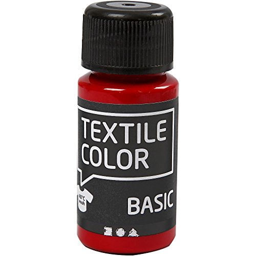 Creativ Company Textilfarbe, 50ml, Rot, Einheitsgröße