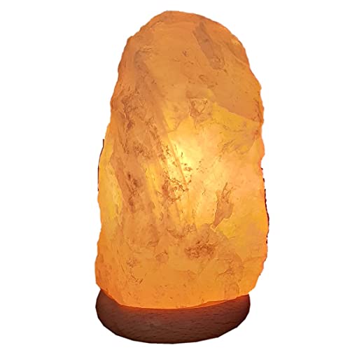 Rosenquarz Stein Lampe | Edelstein Kristall Licht | Naturstein Lampe