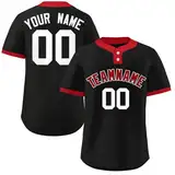 Personalisierte Baseball-Trikots Individuelles Baseballtrikot Druck-Namennummern Baseball-Shirts Baseball Sportuniform für Männer Frauen Jugendliche Button-Down Baseball Jersey Shirt Kleidung