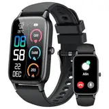 Smartwatch Herren Damen, 1,57"HD Fitnessuhr mit Telefonfunktion, 2025 FitnessTracker 110+ Sportmodi, Smart Watch Sportuhr mit SpO2 Herzfrequenz Schlafmonitor Schrittzähler, Smart Band für Android iOS