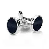 Manschettenknöpfe Herren Klassische Edelstahl Manchettenknoepfe Smoking Schwarzer Stern Hemd Accessoires Business Bräutigam Hochzeit Luxus Manschettenknöpfe Herren Cufflinks for Men