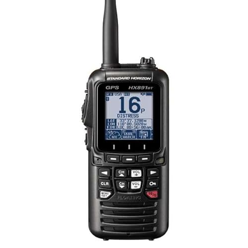 Standard Horizon HX891BT/E Handheld Marine UKW Radio 6W GPS IPX8 Wasserdicht Schwarz Bluetooth