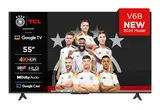 TCL 55V6B 55 Zoll, 4K Ultra HD, HDR TV, Smart TV unterstützt von Google TV (Dolby Audio, Motion Clarity, Sprachsteuerung, Kompatibel mit Google Assistant, Chromecast eingebaut