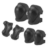 Anluomania Knieschoner Kinder, 6 in 1 Profi knieschützer inliner Kinder, Knieschützer, Ellenbogenschoner und Handgelenkschoner, Schutzausrüstung Set für Skating Radfahren Fahrrad Rollerblading