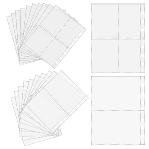 20 Stück Photocard Binder Kpop A5 Binder Taschen 6 Löcher Wasserdichter Loseblatt Ordner, 2p 4p Photocard Sleeves Wasserdicht Durchsichtige Pvc Binder Für Datei Rechnung Karte Foto