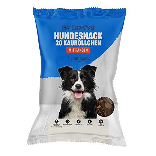 by Amazon 20 Streifen zum Kauen fur Hund, Pansen, 200g (1er-Pack)