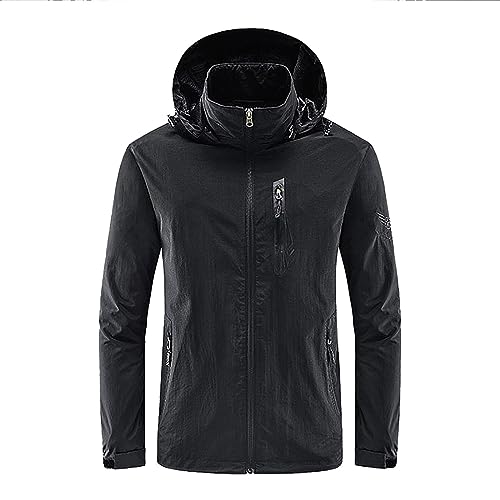 SRZYMJ Mantel Herren Leicht Elegant Wintermantel Übergangsjacke Sportlich Outdoorjacke Atmungsaktiv Xxxl Jacke Leicht Softshelljacke Steppweste Funktionsjacke Parka Winter Sportjacke Freizeitjacke