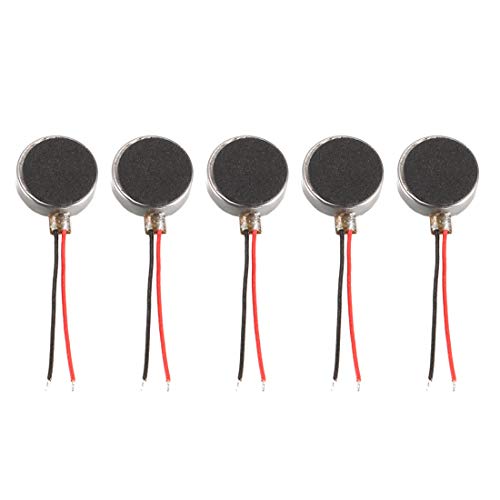 sourcing map 5Stk. 10x 3mm DC 1,5 V 6000 RPM Flache Münze Micro DC Vibrationsmotor für Handy