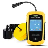 LUCKY Kajak Tragbares Fisch Tiefenmesser Wasser Handlich Fisch Finder Sonar Gießbar Kajak Boote Fischfinder Geber Angeln LCD Display FFC1108