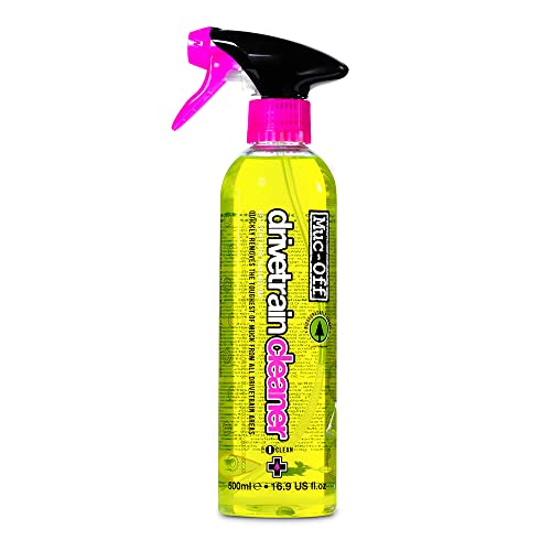 Muc Off Bio Drivetrain Cleaner Antriebsreiniger Fahrradreiniger 500 ml - Hochwirksamer Biologisch Abbaubarer Kettenreiniger Fahrrad/Bike Cleaner Kettenreiniger Spray - Geeignet Für Alle Fahrradtypen