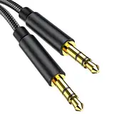 Gulemfy Aux Kabel 3.5mm, Audio Kabel Klinkenkabel [1.2M] Stereo Audiokabel Klinke auf Klinke, Nylon Geflochtenes Metallstecker Kompatibel mit Auto Smartphone Kopfhörer Tablet Lautsprecher