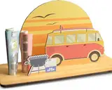 Verschenke Einen Kurztrip - Bus 3D-Holzkarte | Geldgeschenke, Städtetrip, Nature Card, Wochenendreise, Camping Trip, Camper Van, Roadtrip, Minivan, Campingbus