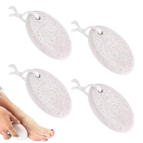 4 Stück Bimsstein Fußpflege,Natur Bimsstein,Pumice Stone,Bimsstein Hornhautentferner,Verbessert Die Haut,für Hornhaut Undhautverhärtungen Entfernung für Füße und Hände