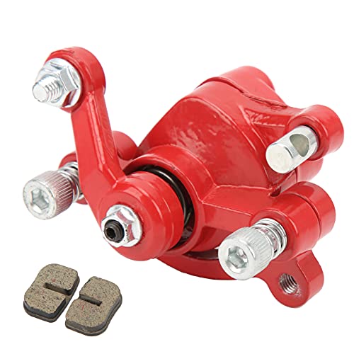 Bremssattel hinten, Scheibenbremssattel, Qiilu Scheibenbremssattel Hinten mit 2 Bremsbelägen Stahllegierung Ersatz für Motovox MBX10 MBX11 MBX12 Mini Bike Moto MM-B80
