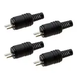 4X DIN Lautsprecher Stecker Kabelanschluss Knickschutz Schraubbar Boxen Adapter
