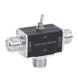 2 Positionskoaxialschalter, 100W Dual-Antennen-Selektor für IC 705 Shortwave-Radio, Faltbares Stativ, Silikonpolster, Aluminiumlegierung, 1-30 MHz Frequenzbereich,