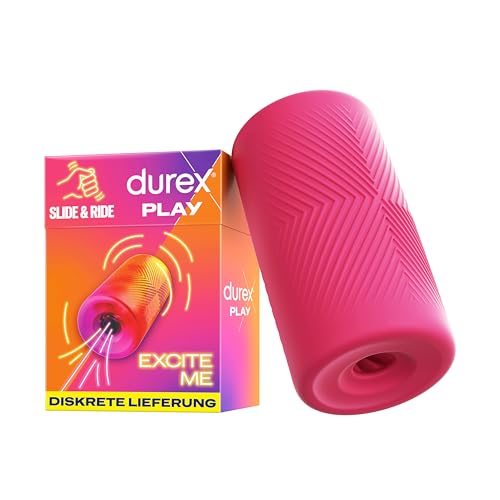 Durex Slide & Ride Masturbationshülle - Weicher & genoppter Masturbation Sleeve - Sexspielzeug für Männer & Paare - Dehnbares & kompaktes Sex Toy, bis zu 50x wiederverwendbar