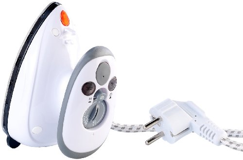 Sichler Haushaltsgeräte Mini Bügeleisen: Kompaktes Dampfbügeleisen für Reise & Urlaub, 110 & 230 Volt (Bügeleisen Urlaub, Reise Bügeln, Sichler v 120 v)