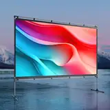 JMGO 100 Zoll Projektorleinwand, 4K/3D/HDR-Unterstützung, Anti-Falten, hoher Kontrast, Front- & Rückprojektion, einfache Installation für Heimkino, Outdoor-Filme, Büro & Gaming