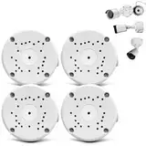 (Kamera-Anschlussdose) wasserdichte Anschlussdose für Überwachungskamera, Überwachungskamera-Montagebox, Universal Abzweigdose für Bullet Überwachungskamera, Metall Aluminium, Junction Box (4 Pcs)
