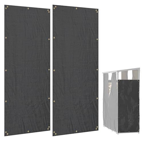 Outsunny Kaminholzregal Abdeckung Abdeckplane für Brennholzregal 600D Oxford Wasserdicht Holzregalabdeckung Aussen Schutzhülle wetterfeste Schutzabdeckung für Holzregale 62-66 x 185 cm