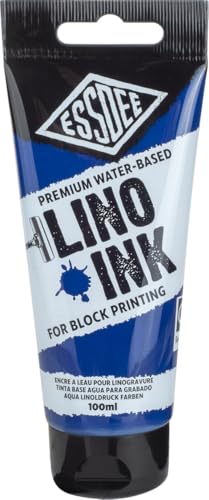 Essdee Premium Qualität, Bastelset, Block Druckfarbe (Brilliantes Blau 100 ml)