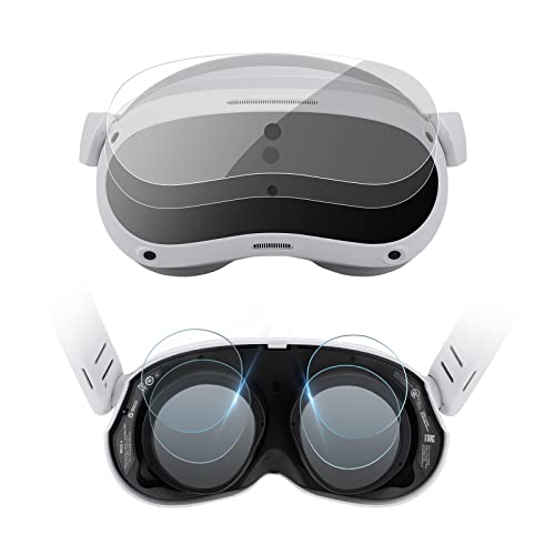 MotuTech 2 x weiche Schutzfolien für PICO 4 VR-Brille, Virtual-Reality-Headset, Brille und Display, kratzfest, ölabweisend, Anti-Fingerabdruck