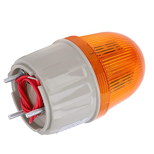 Fafeicy LED-Blitzlicht, 5W 220V AC-Warnlicht LED-Lampen-Ton- und Beleuchtungsalarmausrüstung, für Bürogebäude, Schulen(Gelb), Tasten Und Anzeigen