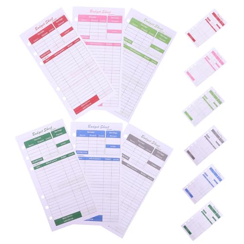 DOITOOL 12Blätter Budgetplaner Budgetkarten Für Einfache Spesenabrechnung Budget Tracker Für Heimbürobedarf Und Finanzorganisation Für Bargeldverwaltung
