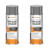 2 Dosen Ambratec Top Glas-Schaum Schaumreiniger in Spitzenqualität für Glasflächen Fahrzeugscheiben Spiegel Chrom-Amaturen Metalloberflächen Fliesen Kunststoffoberflächen