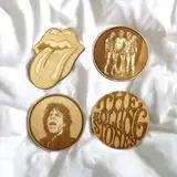 4er Set Untersetzer - Rolling Stones Kollektion