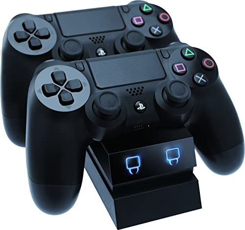 Venom Twin Docking Station, lädt zwei Dualshock 4 Controller gleichzeitig ohne Kabel, mit LED Anzeige - Playstation 4