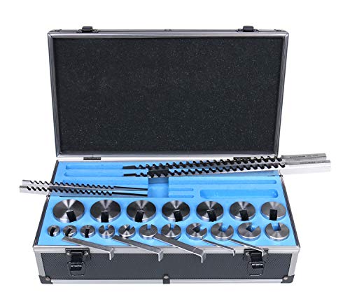 Accusize Industrial Tools Nr. 10-10A Conbination H.S.S. Keilnut-Broach-Sets in Einbaubox, 5100-0012