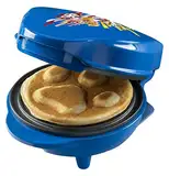 Mini-Waffeleisen im einzigartigen Paw Patrol Design, für Kindergeburtstage, Ostern & Weihnachten, inkl. Backampel, Waffelgröße: Ø 10cm, offizielles Lizenzprodukt, Farbe: Blau