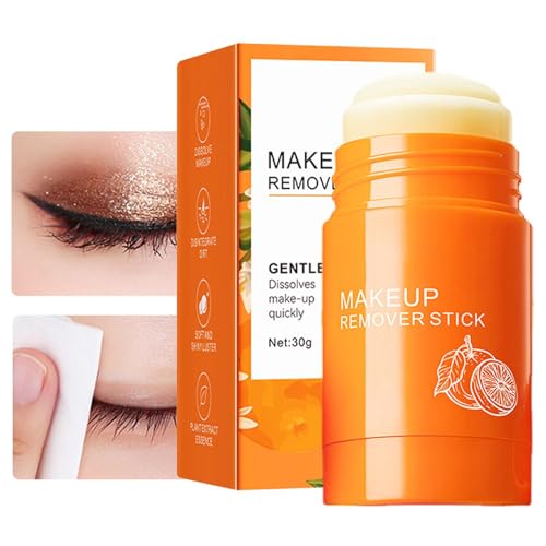 Make-up-Entferner-Stick,30 g Zitrus-Make-up-Entfernungsbalsam, nicht reizend | Effizienter Augen-Make-up-Entferner, natürlicher Make-up-Entferner für empfindliche Haut, natürliche Hautpflege, Anulely