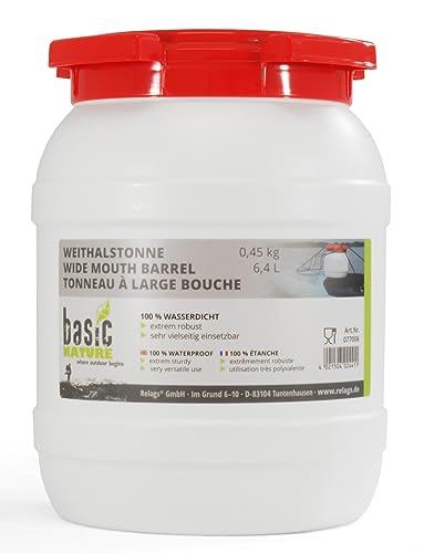 Relags Weithalstonne, rund Tonne, Weiß, 6,4 L