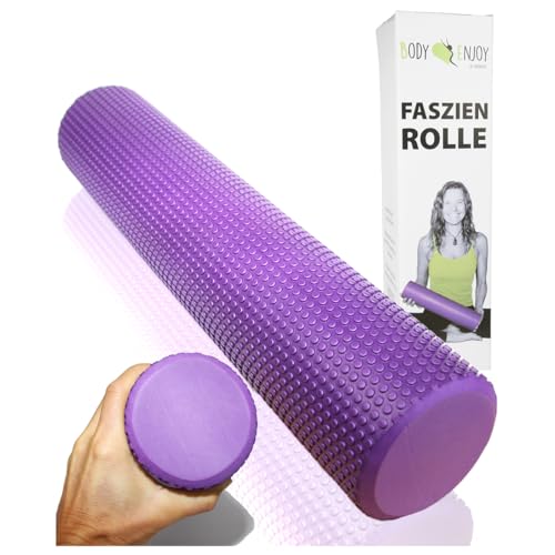 EasY FoxY ToY Weiche Faszienrolle Für Ruecken Wirbelsaeule Massage; Rueckenstrecker Ø9,5cm x43cm, Yoga Pilates Faszien Foam Roller Für Nacken & Rueckenschmerzen Triggerpunkt Behandlung