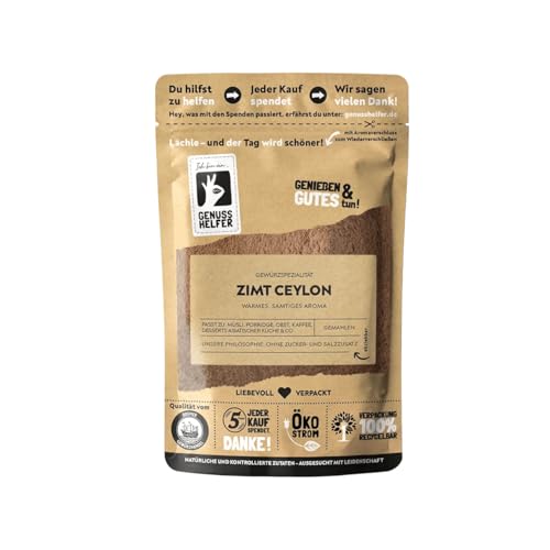 Bremer Gewürzhandel Ceylon Zimt, gemahlen, aromatisches Zimt Pulver zum Backen & Kochen, 100g