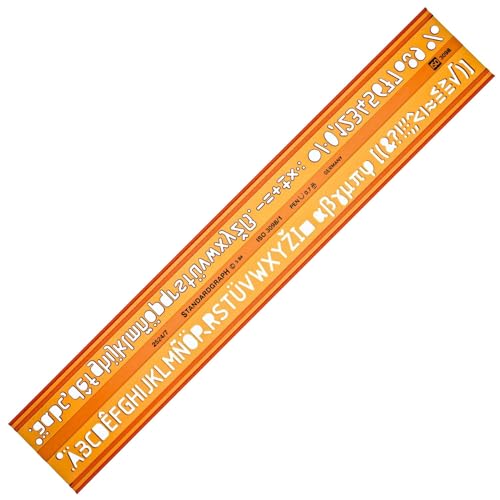 7mm Schriftschablone - Normschriftschablone 7mm - Schriftschablone Technisches Zeichnen - Schrift Schablone 7 mm - Iso Norm Buchstabenschablone