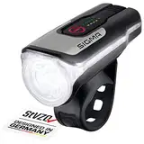 SIGMA SPORT - Aura 80 | LED Fahrradlicht 80 Lux | StVZO zugelassenes, akkubetriebenes Vorderlicht, Front