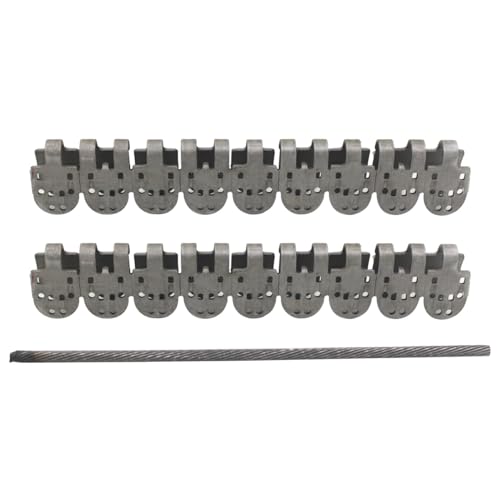 Förderband Reparatur Klammern reparaturset Manganstahl förderbandverbinder für Transportband Verbinder für Gummi Segeltuch Förderbänder Gurtverbindungen förderband fördergurt verbinder (400mm)