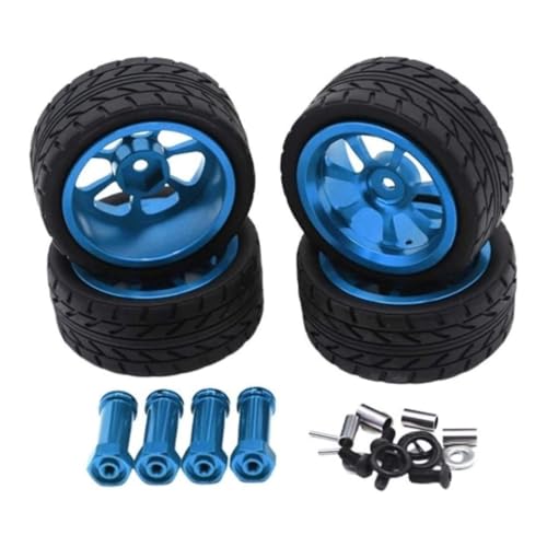 Cndiyald RC Car Wheel Felgen 1/18 RC -Modell Hub -Teile mit Wltoys 144001 A959 A949 A969 A959B Blue Hub