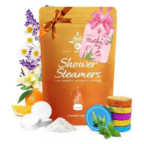Shower Steamers Aromatherapy, 6 Pack Gifts for Women Birthday Unique, Shower Bombs for Women Men Aromatherapy, Valentines Day Gifts for Her Him, Home Spa Self Care Relaxing Gifts for Women