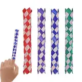 4 Stück Chinesische Fingerfalle,Fingerfalle,Zauberdaumen,Klassische Chinesische Fingerfalle,Kinder Trick-Spielzeug,für Kinder und Erwachsene,Fingerfalle,Coole Partygeschenke Zum Geburtstag