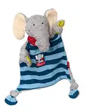 SIGIKID 48935 Schhnuffeltuch Elefant Lolo Lombardo Mädchen und Jungen Babyspielzeug empfohlen ab Geburt blau/grau