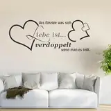 Wandtattoo Sprüche Liebe Deutsche Wörter Wandsticker Wand tattoo selbst klebend für Wohnzimmer Schlafzimmer Hintergrund Wall Decor