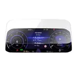 kwmobile Schutzglas kompatibel mit VW Golf 8 GTI GTD GTE (2020 2021) Armaturenbrett - Hartglas Schutzfolie für Auto Dashboard - Displayschutz für Tachometer transparent